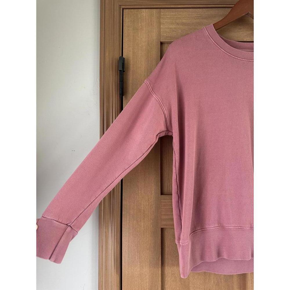 Sundry for Evereve Mauve “Love” Crew Neck Pullover w/ Side Zipper size XS/S (0)​ - Picture 2 of 11